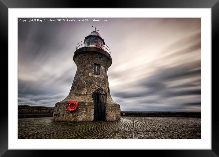  South Shields Lighthouse Framed Mounted Print by Ray Pritchard