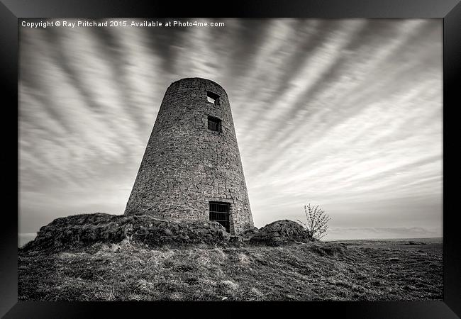  The Old Mill on Cleadon Hills Framed Print by Ray Pritchard