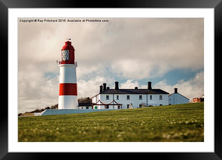  Souter Lighthouse Framed Mounted Print by Ray Pritchard