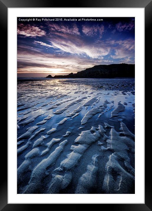  Ripples in the Sand Framed Mounted Print by Ray Pritchard