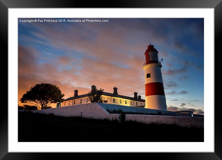  Souter Lighthouse Framed Mounted Print by Ray Pritchard