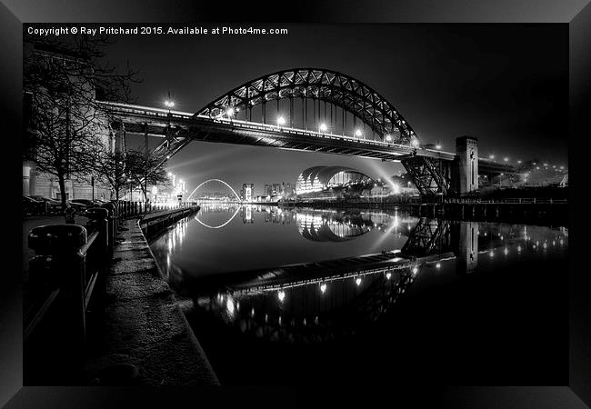Tyne Bridge Reflections Framed Print by Ray Pritchard