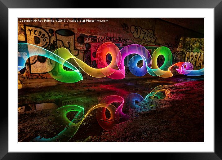  Jarrow Light Painting Framed Mounted Print by Ray Pritchard