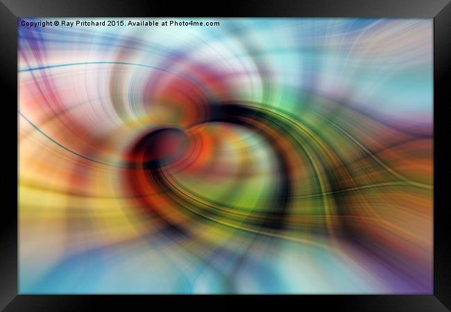  Colour Twirl Framed Print by Ray Pritchard