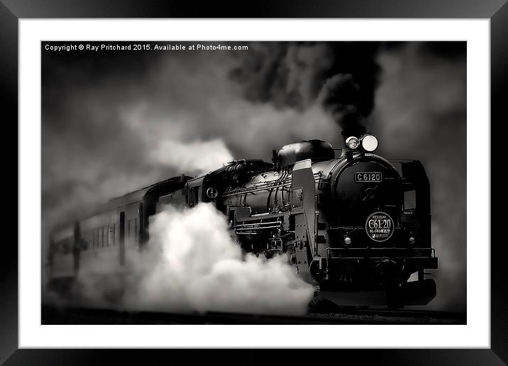 C6120 Steam Locomotive Framed Mounted Print by Ray Pritchard
