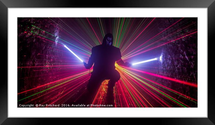 Light Painter II Framed Mounted Print by Ray Pritchard