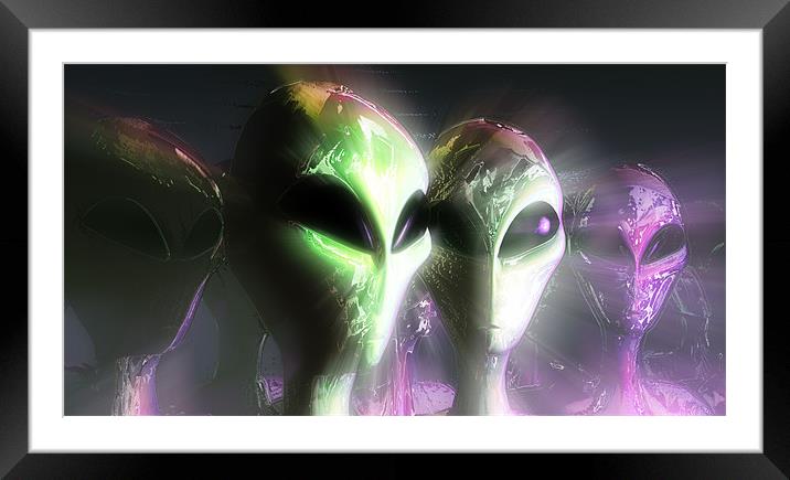 Alien Framed Mounted Print by Ray Pritchard