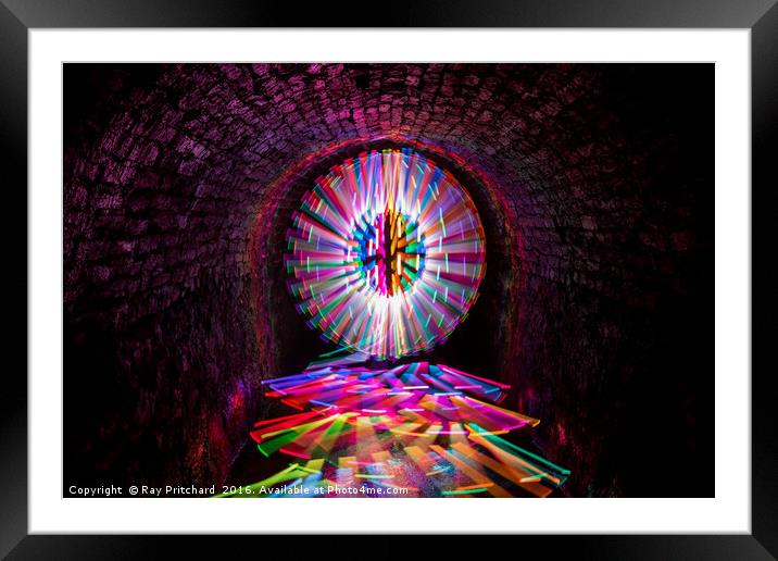 Painting with Light Underground Framed Mounted Print by Ray Pritchard