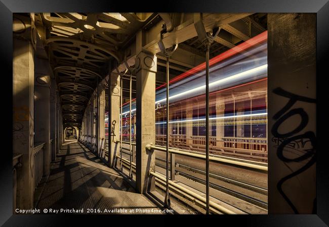 Bus on the High Level Bridge Framed Print by Ray Pritchard