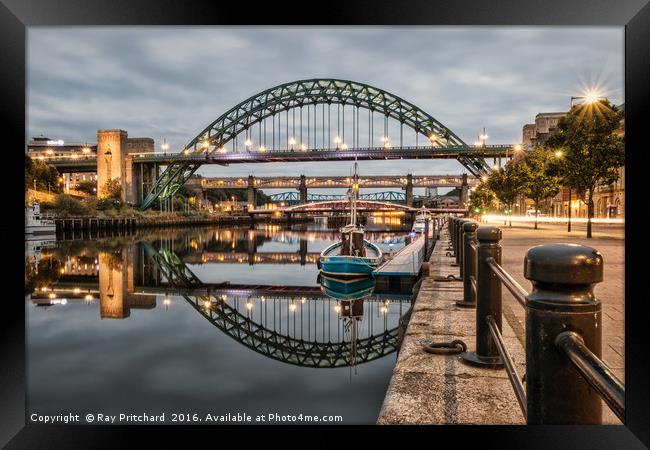 River Tyne Reflections  Framed Print by Ray Pritchard
