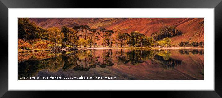 Buttermere Panorama  Framed Mounted Print by Ray Pritchard