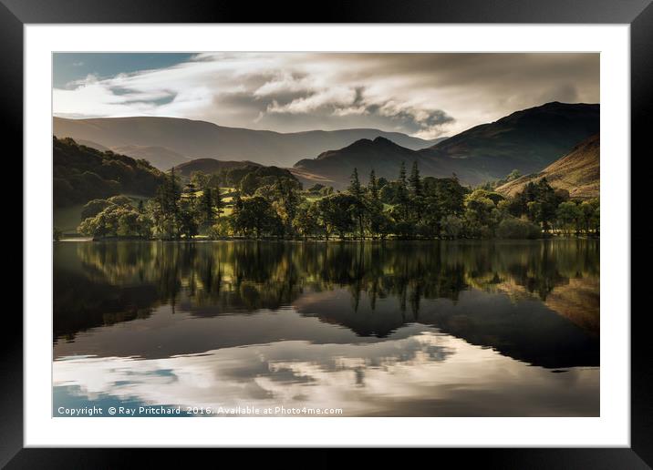 Ullswater Reflections Framed Mounted Print by Ray Pritchard
