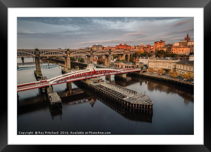 Early Morning on the Tyne Framed Mounted Print by Ray Pritchard
