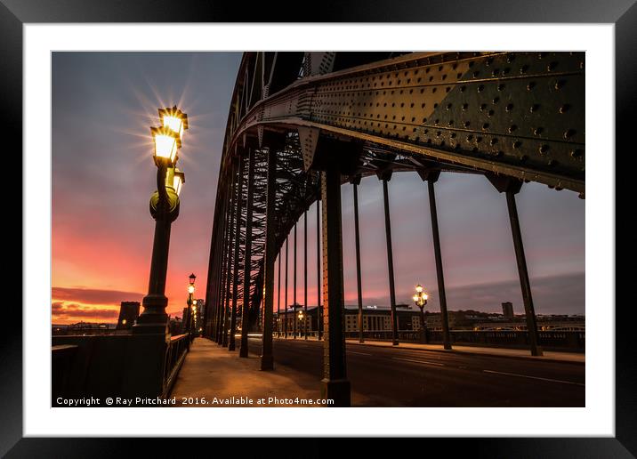 Sunrise on the Bridge Framed Mounted Print by Ray Pritchard