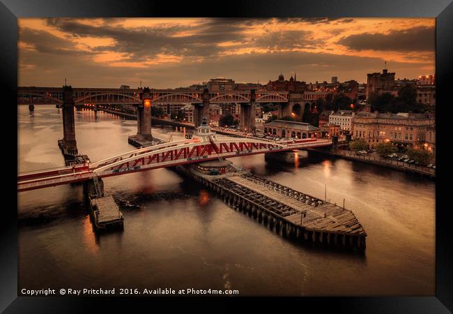 Newcastle Upon Tyne Framed Print by Ray Pritchard