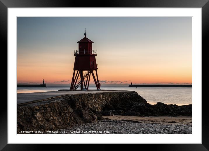 Herd Lighthouse  Framed Mounted Print by Ray Pritchard