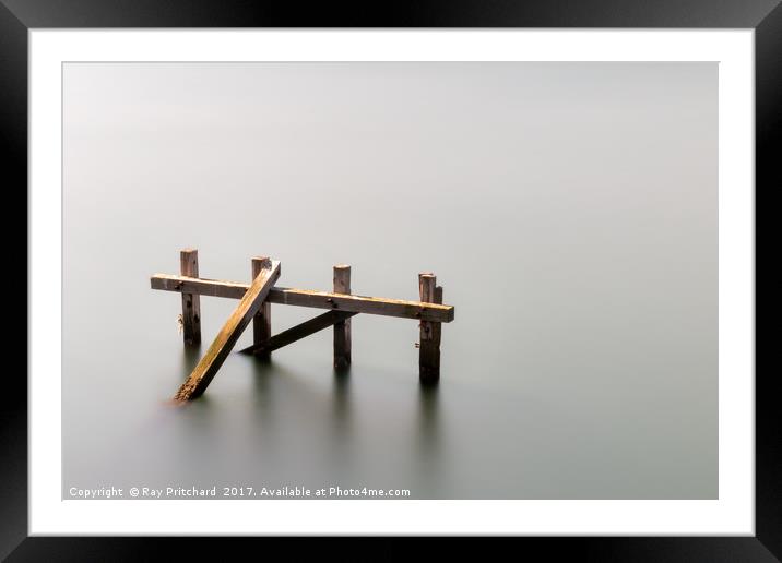 Wood in Water Framed Mounted Print by Ray Pritchard