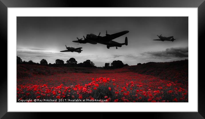Battle of Britain Framed Mounted Print by Ray Pritchard