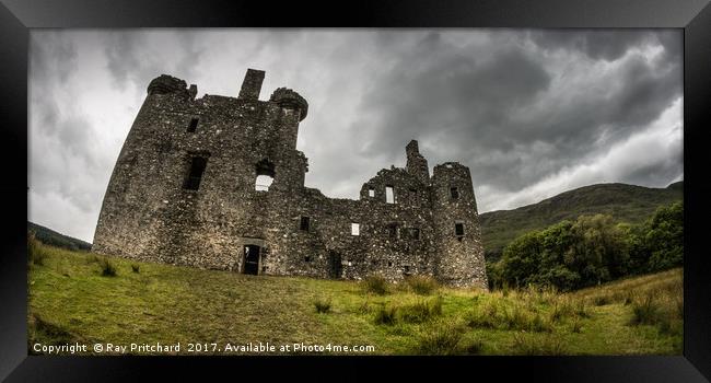 Kilchurn Castle on Lock Awe Framed Print by Ray Pritchard