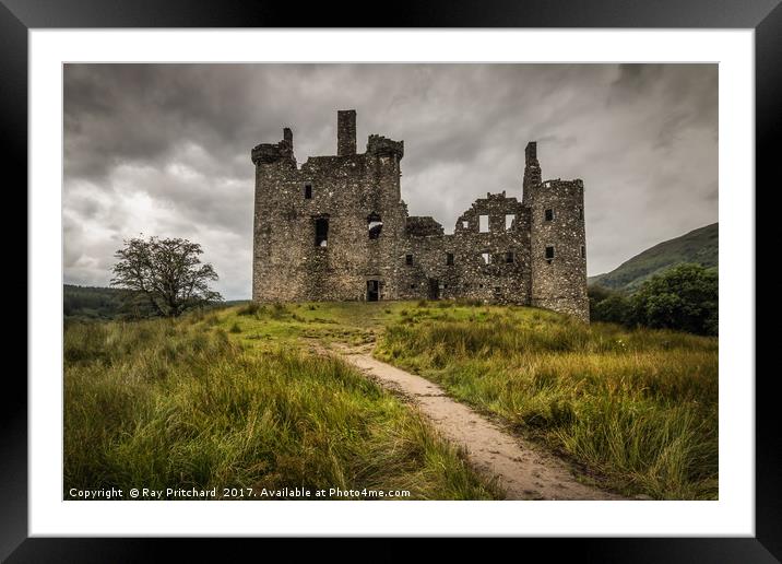 Kilchurn Castle on Loch Awe Framed Mounted Print by Ray Pritchard