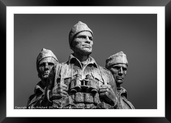 Commando Memorial Framed Mounted Print by Ray Pritchard