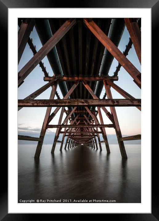 Steetley Pier Framed Mounted Print by Ray Pritchard