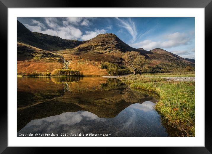Buttermere Reflections Framed Mounted Print by Ray Pritchard