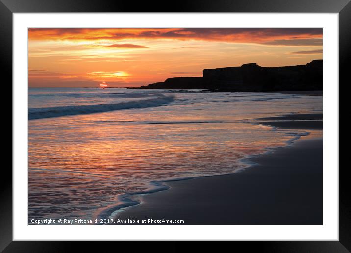 Sandhaven beach Framed Mounted Print by Ray Pritchard