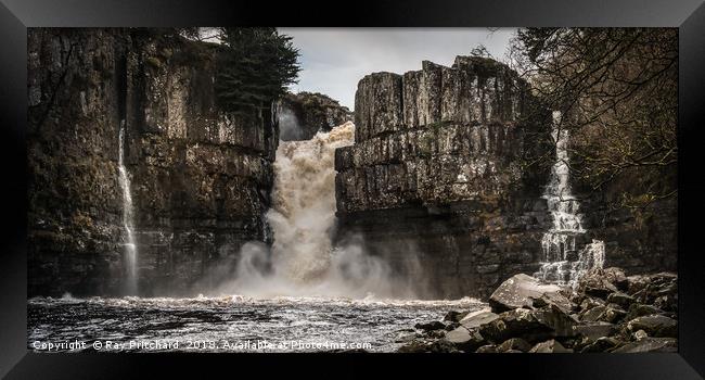 High Force Waterfall Framed Print by Ray Pritchard