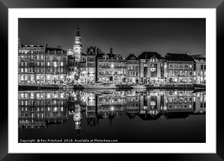 Newcastle Quayside  Framed Mounted Print by Ray Pritchard