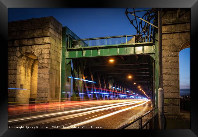 Traffic on the Queen Alexandra Bridge Framed Print by Ray Pritchard
