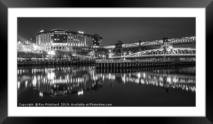 Gateshead Reflections  Framed Mounted Print by Ray Pritchard