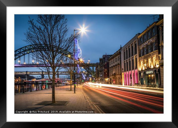 Zooming up the Quayside Framed Mounted Print by Ray Pritchard