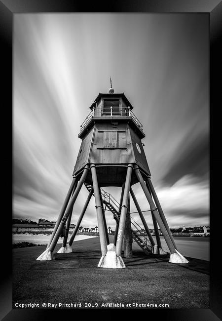 Herd Lighthouse Long Exposure Framed Print by Ray Pritchard
