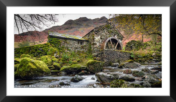 Old Mill in Borrowdale  Framed Mounted Print by Ray Pritchard