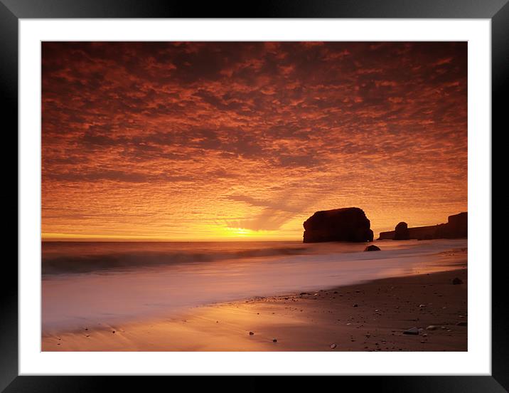 Fire In The Sky Framed Mounted Print by Ray Pritchard
