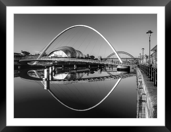 Millennium Bridge Framed Mounted Print by Ray Pritchard