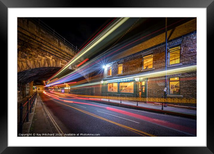 Bus Trails on Hills Street  Framed Mounted Print by Ray Pritchard