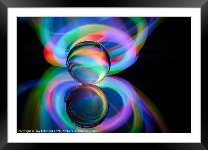 Painting with Light Framed Mounted Print by Ray Pritchard
