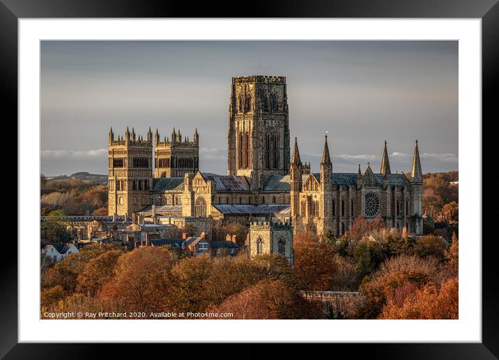 Durham Cathedral in Autumn Framed Mounted Print by Ray Pritchard