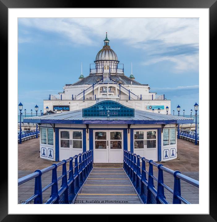 Eastbourne Pier Framed Mounted Print by Linda Corcoran LRPS CPAGB