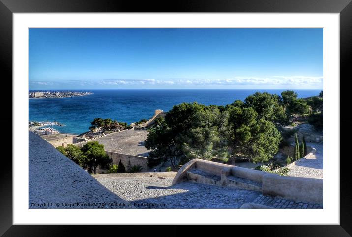 Alicante Rooftop Framed Mounted Print by Jacqui Farrell