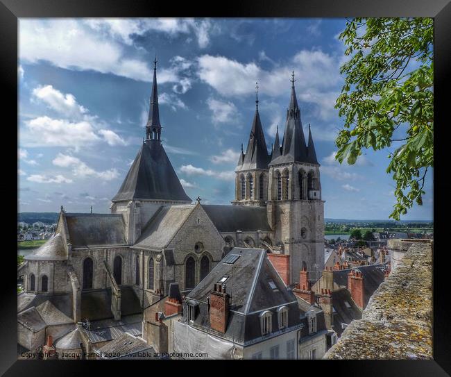 Eglise Saint-Nicolas in Blois, Loire Valley Framed Print by Jacqui Farrell