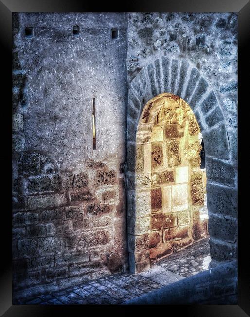 Castle Ruins Archway Framed Print by Jacqui Farrell