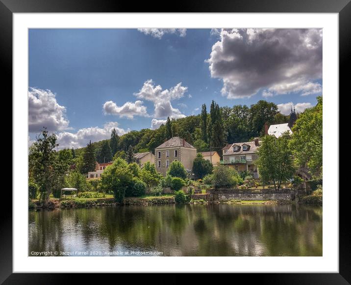 Argenton-sur-Creuse Reflections  Framed Mounted Print by Jacqui Farrell