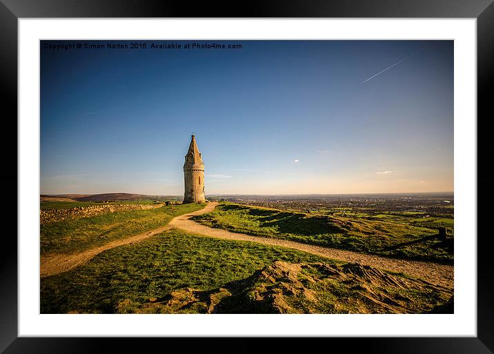  Hartshead Pike Framed Mounted Print by Simon Norton