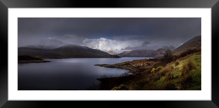 loch cluanie Framed Mounted Print by chris smith