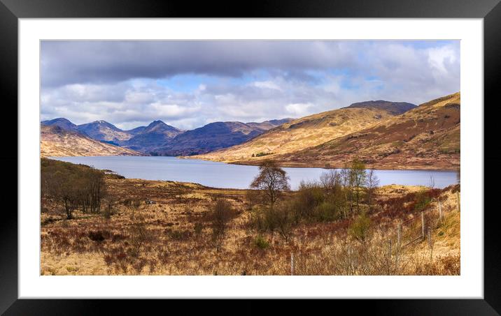loch arklet  Framed Mounted Print by chris smith