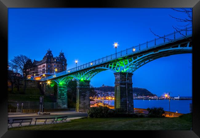 Cliff Bridge Scarborough Framed Print by chris smith