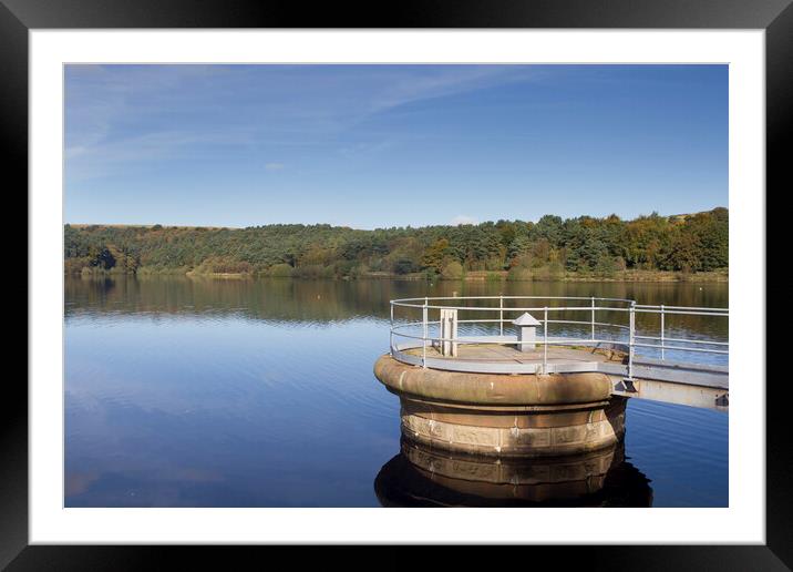 Ogden Water  west yorkshire Framed Mounted Print by chris smith